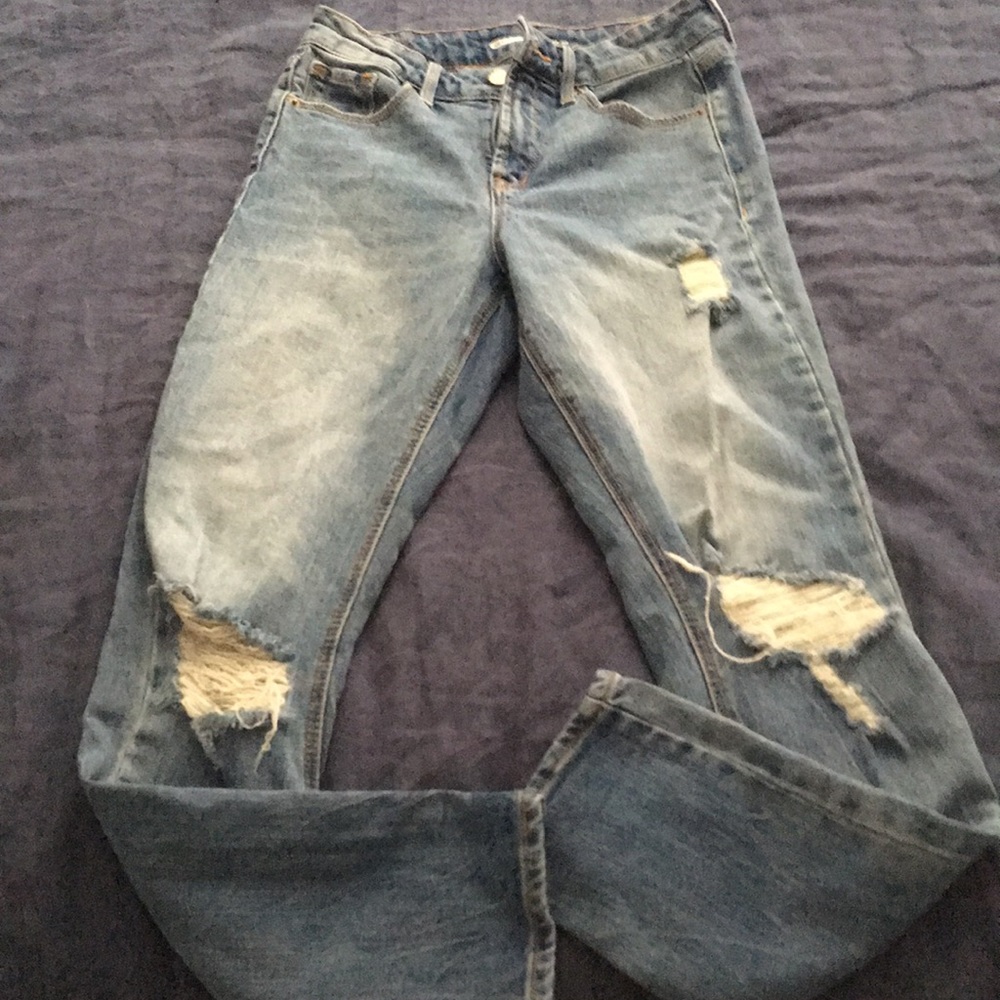 High Rise Straight Leg Jeans